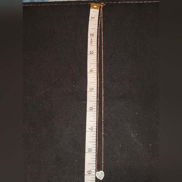 Heart-Shaped Opal Pendant Necklace - Picture 3 of 3